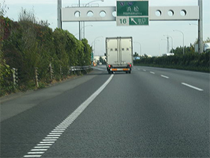 高速道路　浜松インター　出口です。