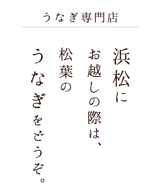 浜名湖うなぎ専門店