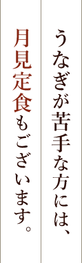 うなぎが苦手な方には、