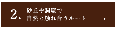 02砂丘や洞窟で自然と